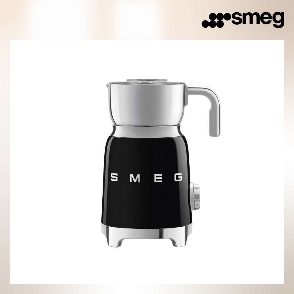 SMEG 義大利電動奶泡機-耀岩黑