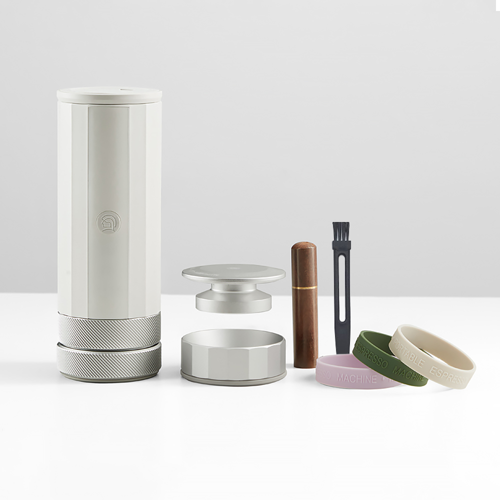 zeroHero 攜帶型義式萃取咖啡機(專業版)-白色