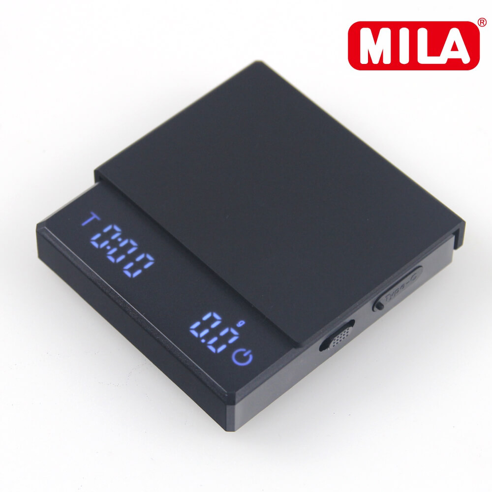 MILA 迷你咖啡電子秤(智能秤義式秤咖啡秤計時秤重)-黑色