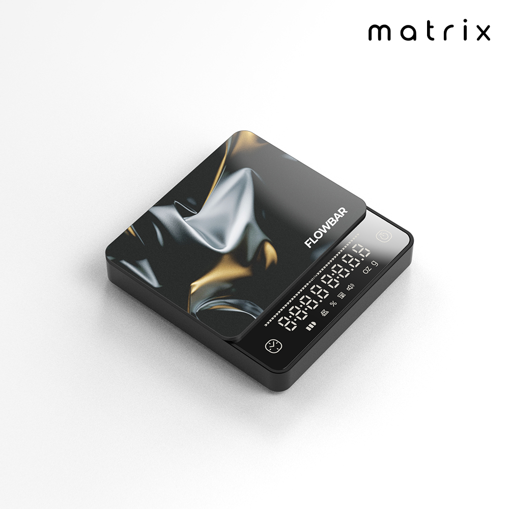 Matrix G1 FlowBar 便攜式玻璃金屬流速咖啡電子秤