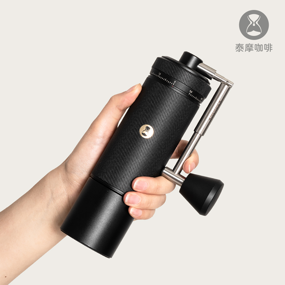 泰摩咖啡 栗子S3-曜石黑 (手搖磨豆機   摺疊把手 鏡頭式外調)