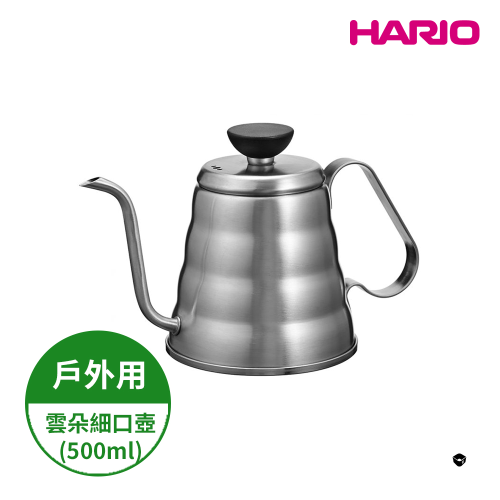 V60戶外用不鏽鋼迷你雲朵手沖細口壺 500ml O-VKB-70-HSV  (不鏽鋼手沖壺 細嘴壺 好握壺 不鏽鋼戶外露營系列)