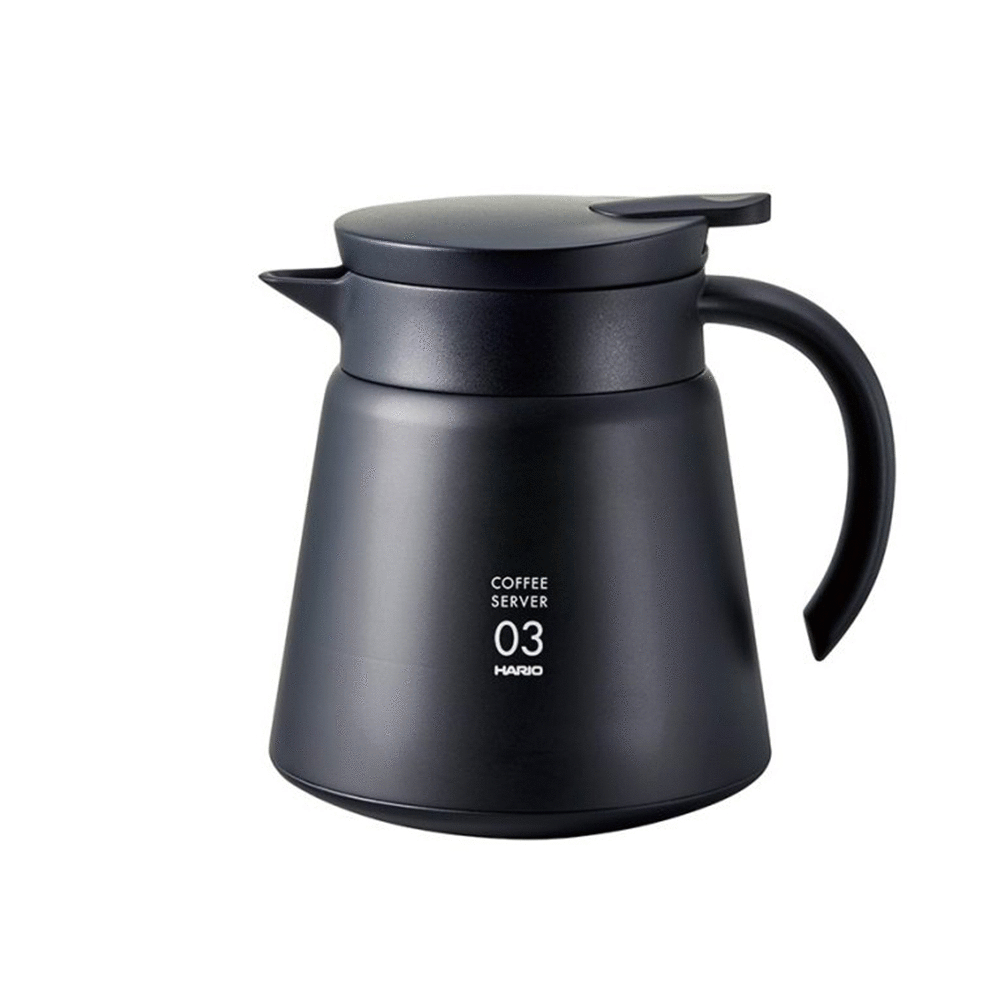 【HARIO官方】V60 VHS系列雙層真空不繡鋼咖啡保溫壺03 750ml(26杯)黑色VHS80B PChome 24h購物