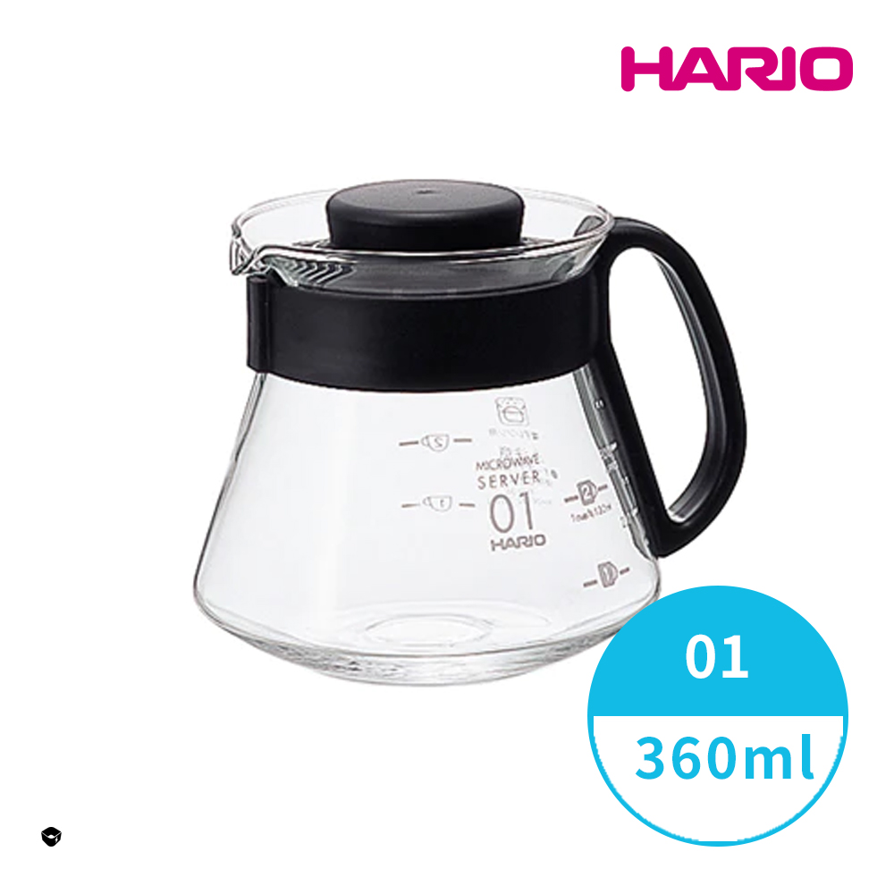 壺 HARIO 【 V60經典系列】01黑色36咖啡分享壺360ml [XVD-36B-EX