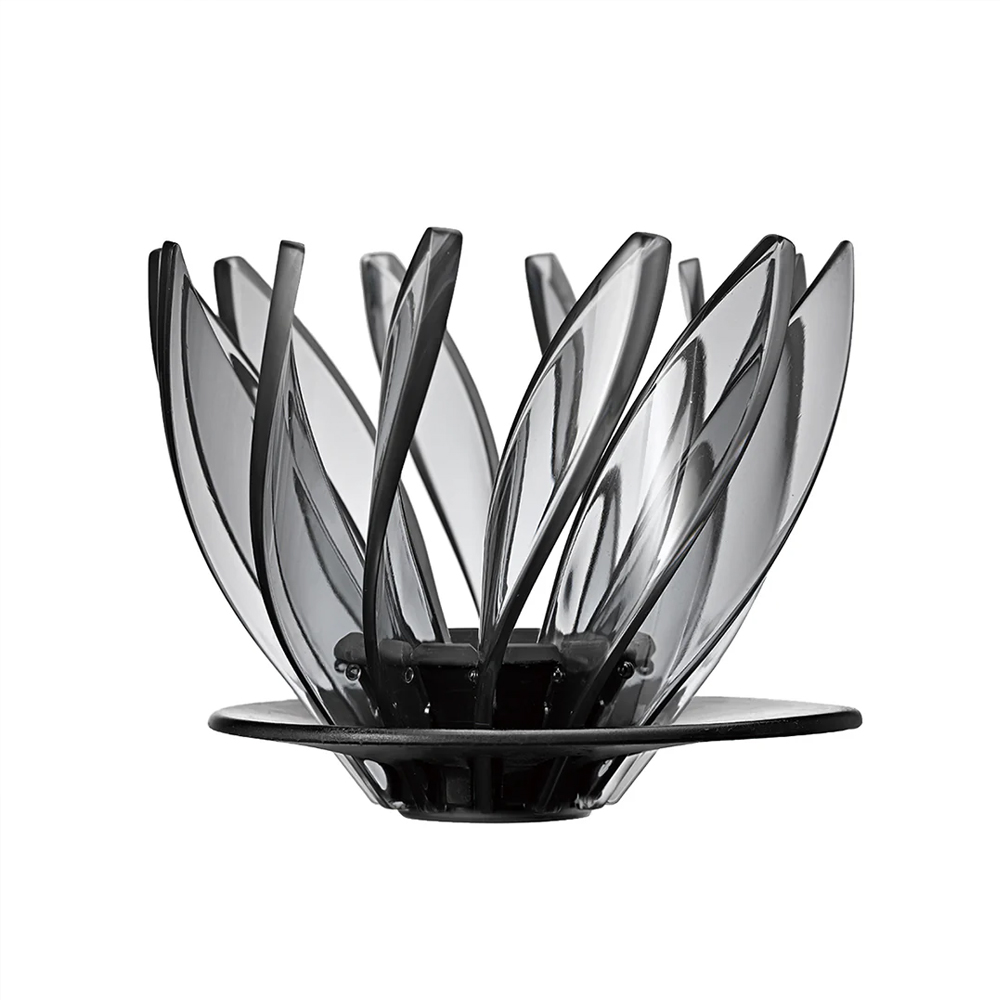 HARIO V60 睡蓮濾杯-黑-VDSU-02-TB/手沖濾杯/SUIREN濾杯/V型/樹脂濾杯/錐形濾杯/花瓣濾杯/露營/收納/底座分離