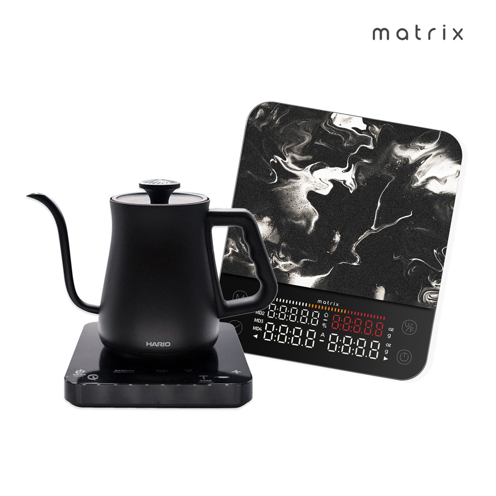 Matrix HARIO M2 Pro AI大師 咖啡秤+α 阿爾法溫控細口壺650ml 組合