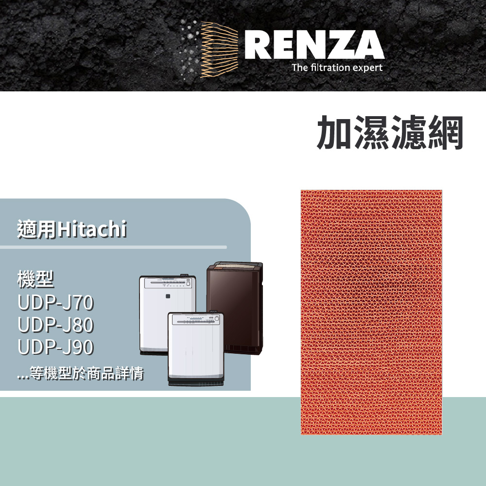 RENZA 適用 UDP-J70 J80 J90 J100 LV100 加濕濾網 可替換EPF-EV65KF