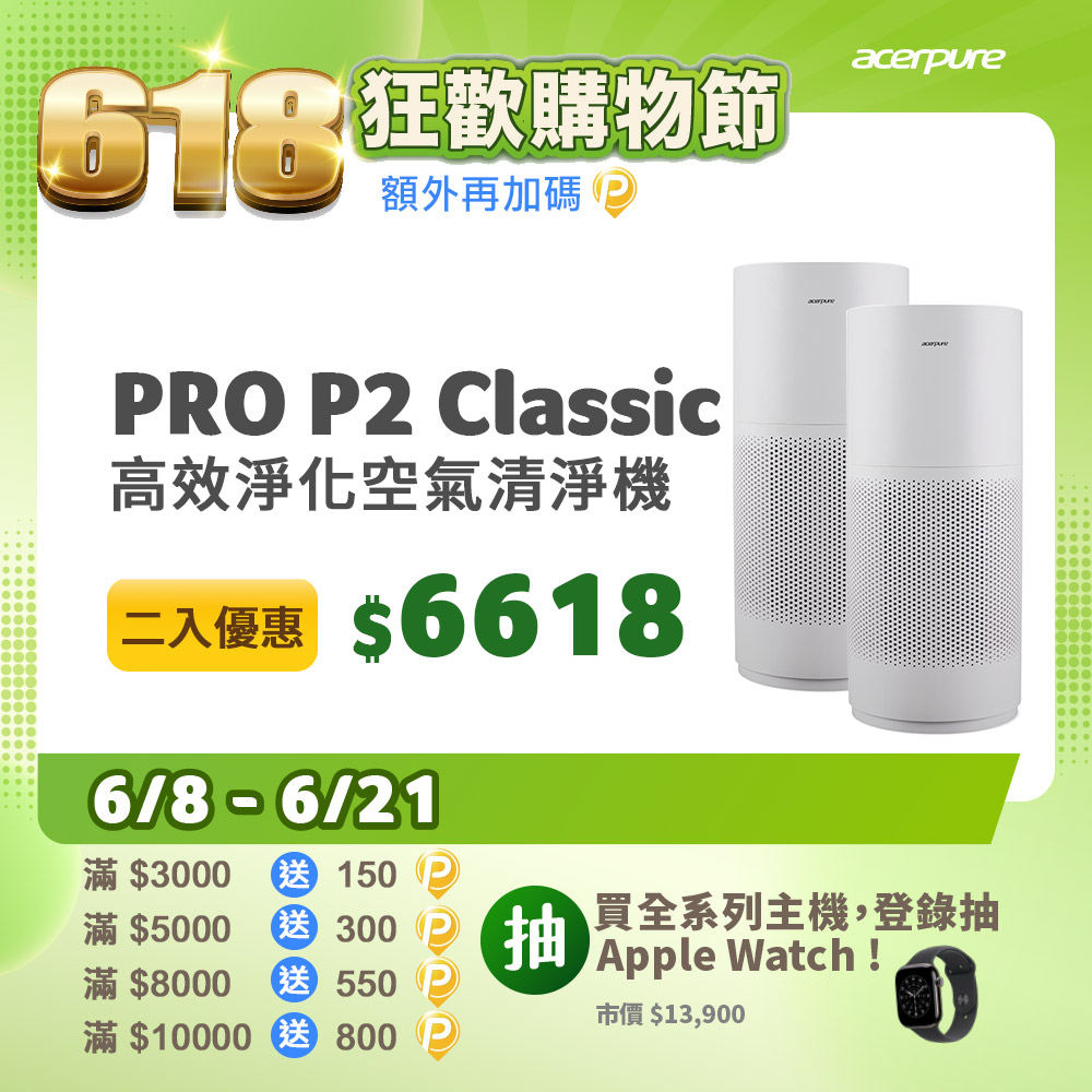 Pro Classic 高效淨化空氣清淨機 AP352-10W (單機7-14坪適用)