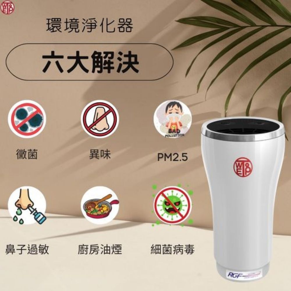 WETOP 【淨霸】車用型 主動式空氣淨化機 C100 (快速去除二手菸 除異味 適用10-21坪空間)