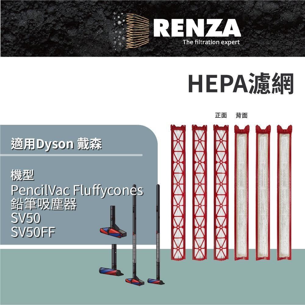 RENZA 適用 Dyson 戴森 SV50 SV50FF PencilVac Fluffycones 鉛筆吸塵器 HEPA濾網