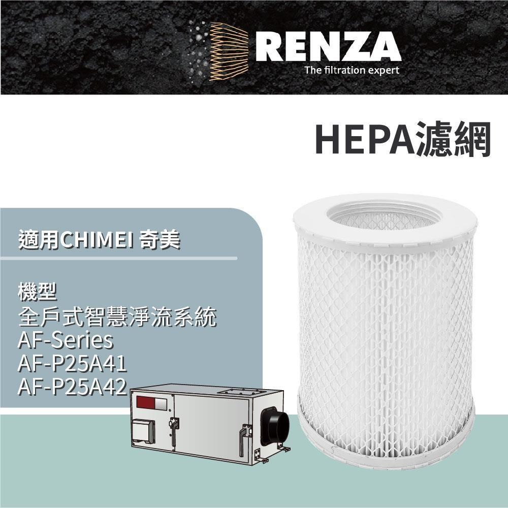 RENZA 適用 CHIMEI AF-P25A41 AF-P25A42 全戶式智慧淨流系統AF-Series HEPA濾網