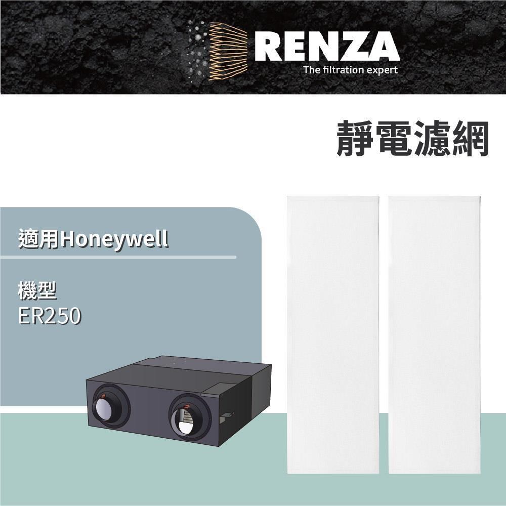 RENZA 適用 Honeywell ER250 智慧型全熱交換機 靜電濾網 濾芯 濾心