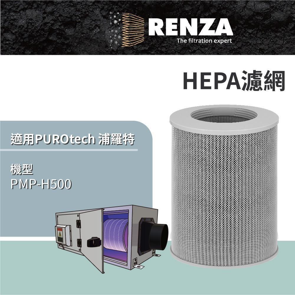 RENZA 適用 PUROtech 浦羅特 VAF 空氣清淨系統 PMP-H500 空氣清淨機 HEPA濾網