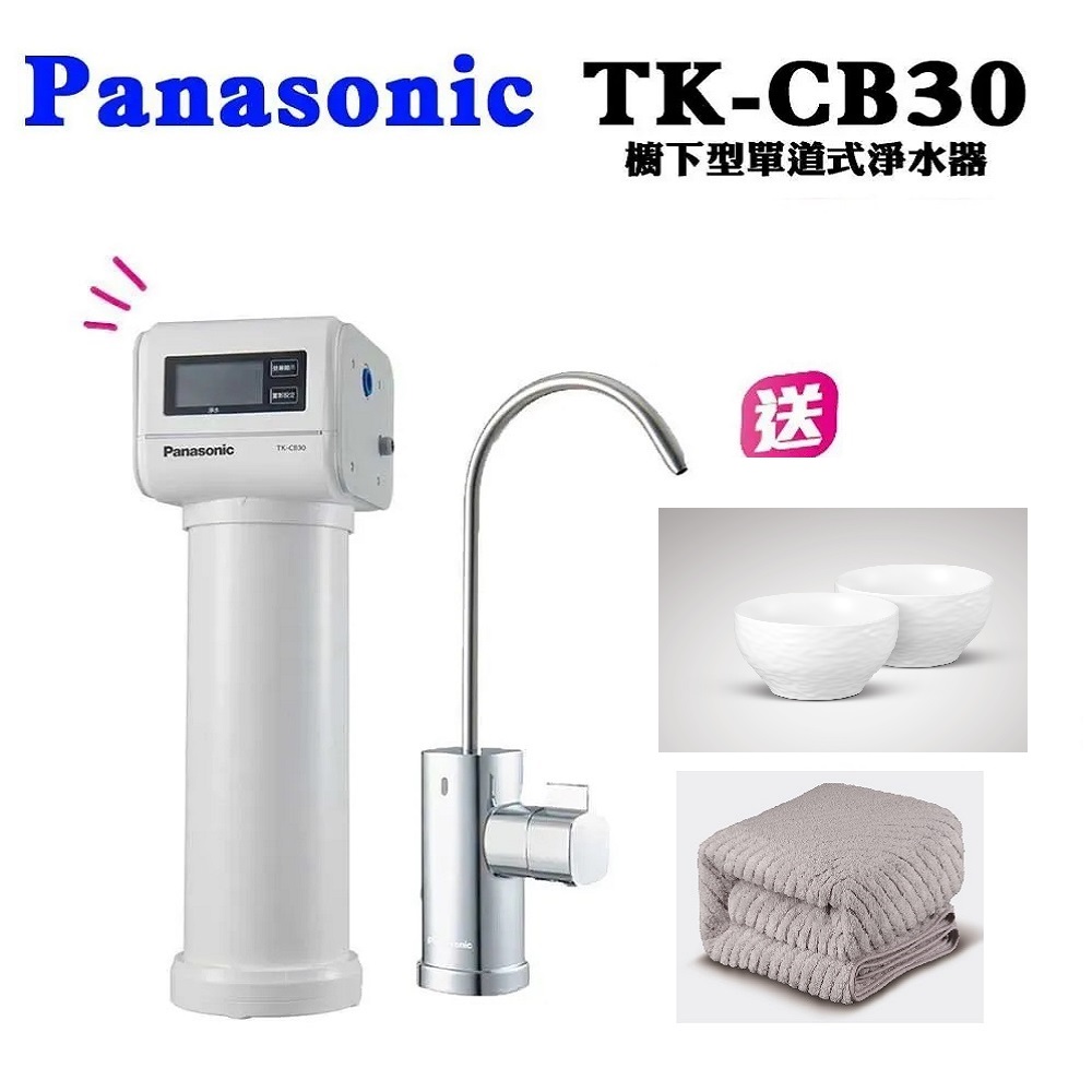 Panasonic 國際牌 台灣公司貨 櫥下型單道式淨水器TK-CB30