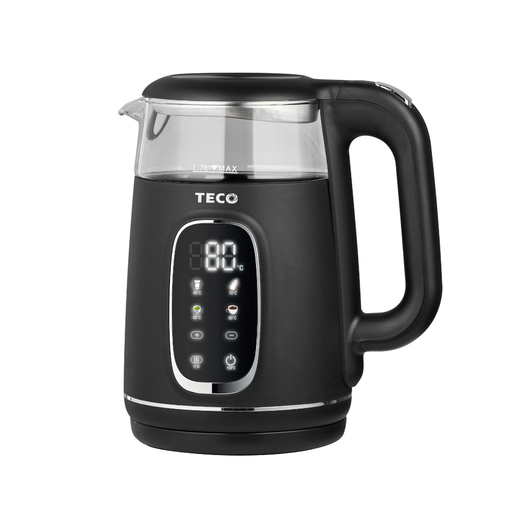TECO 東元智能溫控玻璃電熱快煮壺/電水壺(XYFYK1704B) - PChome 24h購物