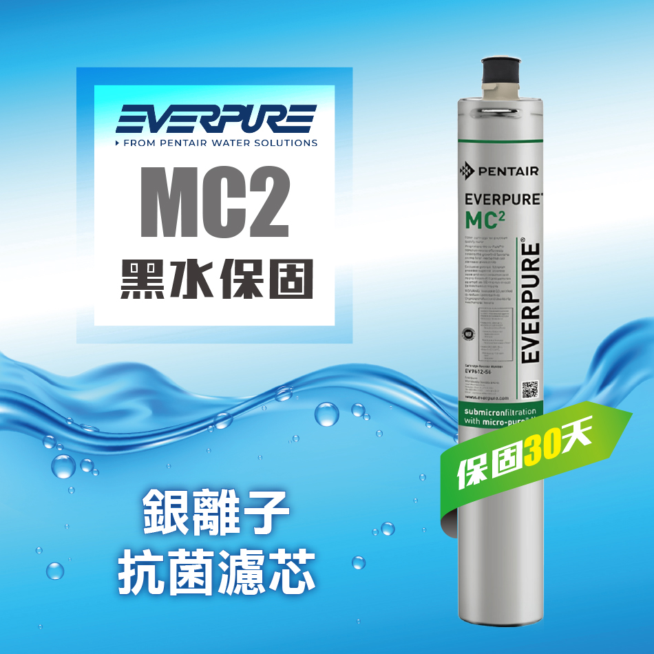 EVERPURE 愛惠浦 MC2銀離子抗菌濾心【MC2平行輸入濾芯】黑水保固30天