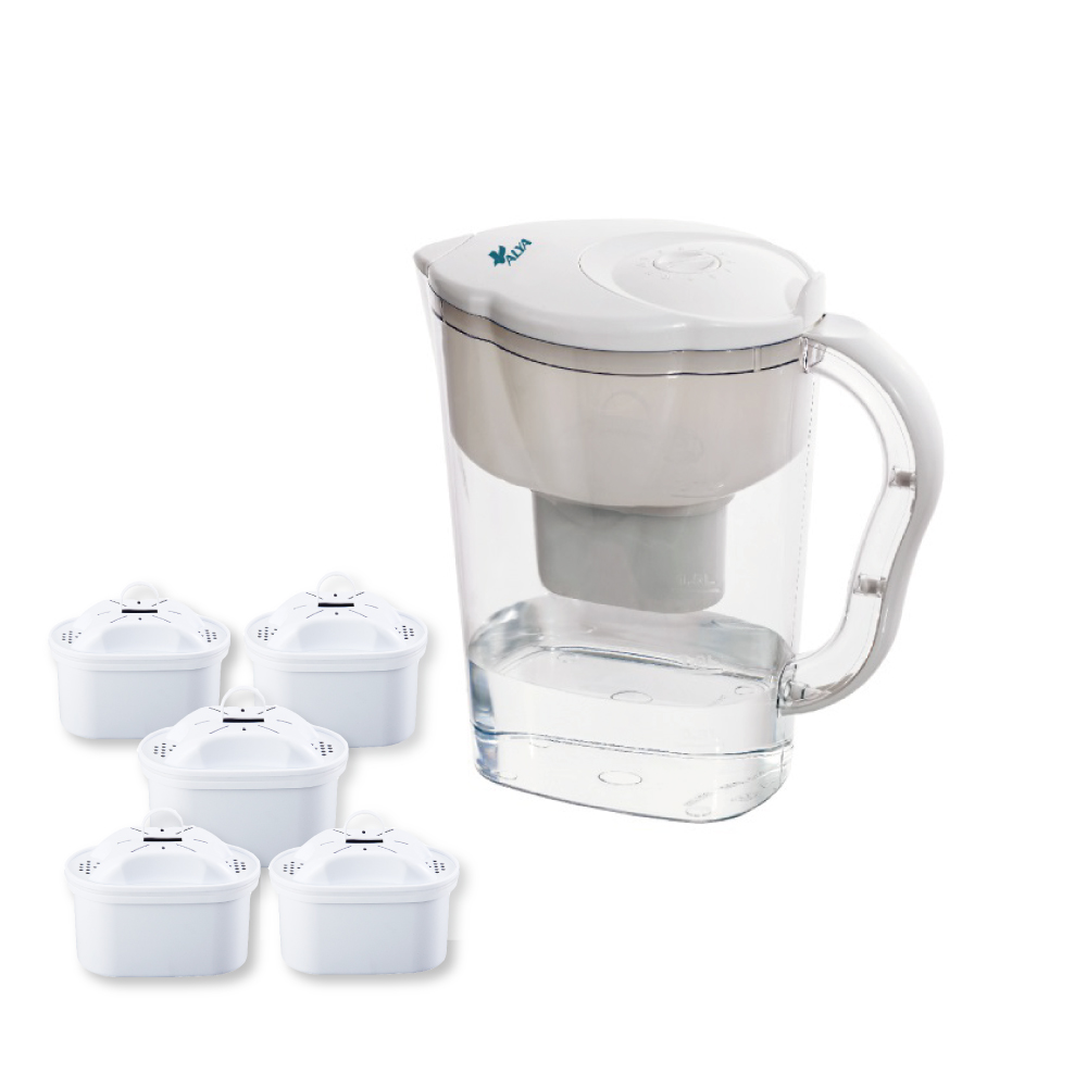3.5L除垢無鈉科技濾水壺(一機五芯組)PI-02