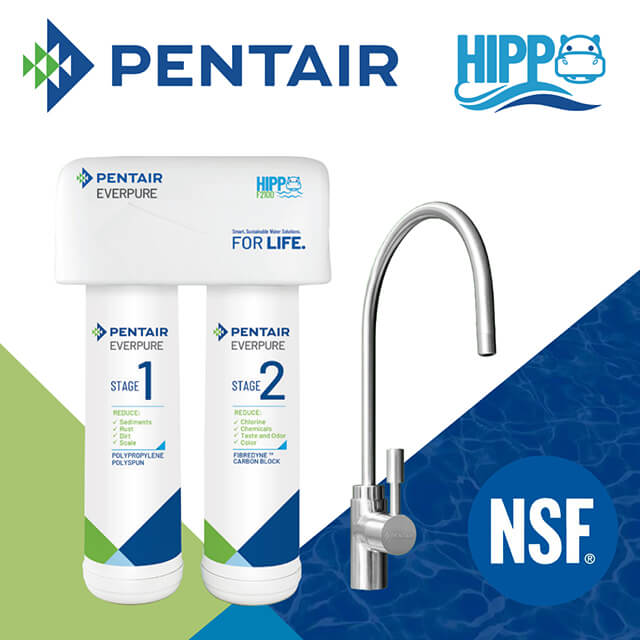 Pentair 雙管飲用淨水器 (HIPPO F2200)(其他規格)