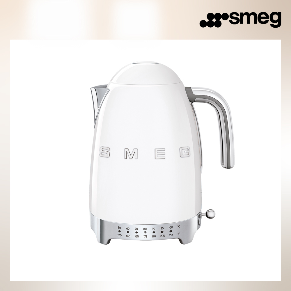 SMEG 義大利控溫式電熱水壺-珍珠白_KLF04WHUS