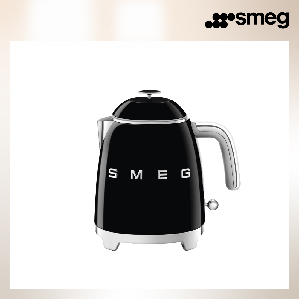 SMEG 義大利迷你電熱水壺-耀岩黑_KLF05BLUS