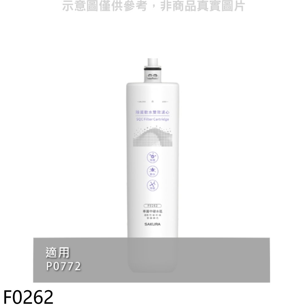 SAKURA 櫻花 天然礦物纖維/活性碳/氫納樹脂/單管/SQC適用P0772濾心【F0262】