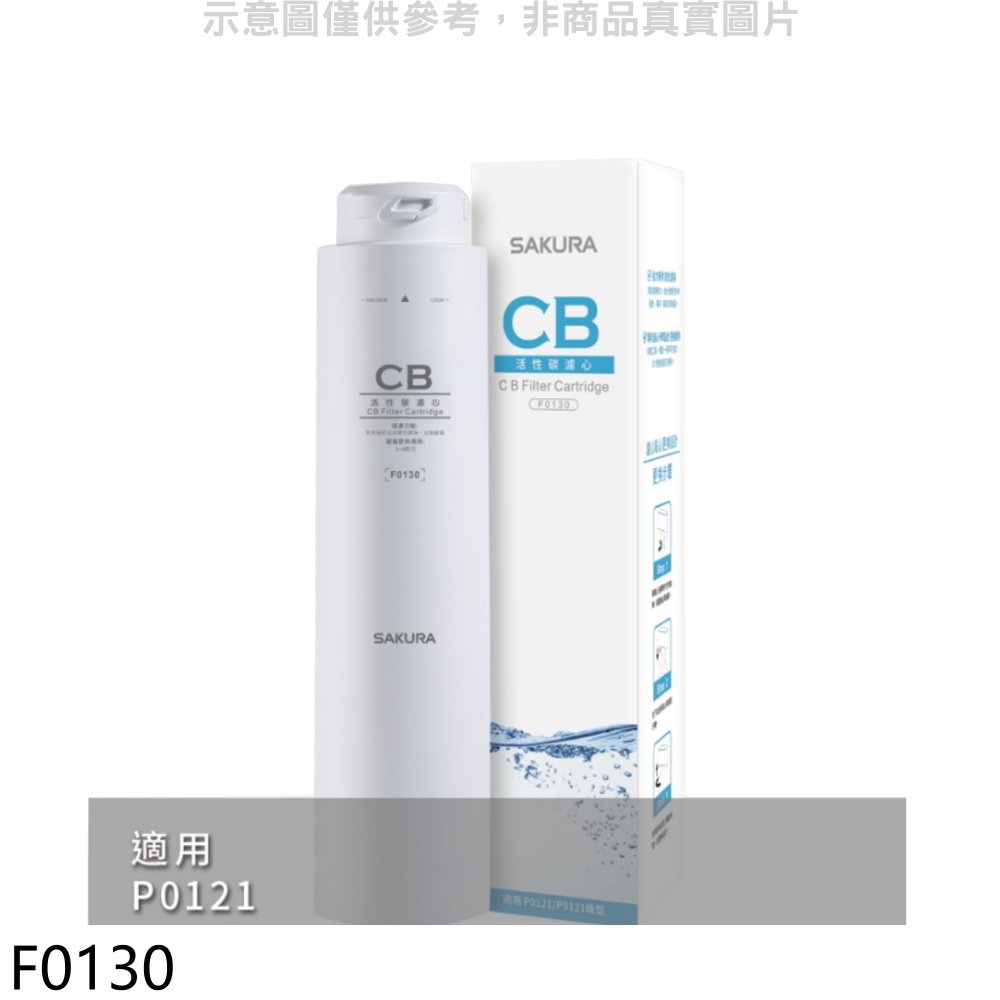 SAKURA 櫻花 活性碳第2道適用P0121濾心【F0130】