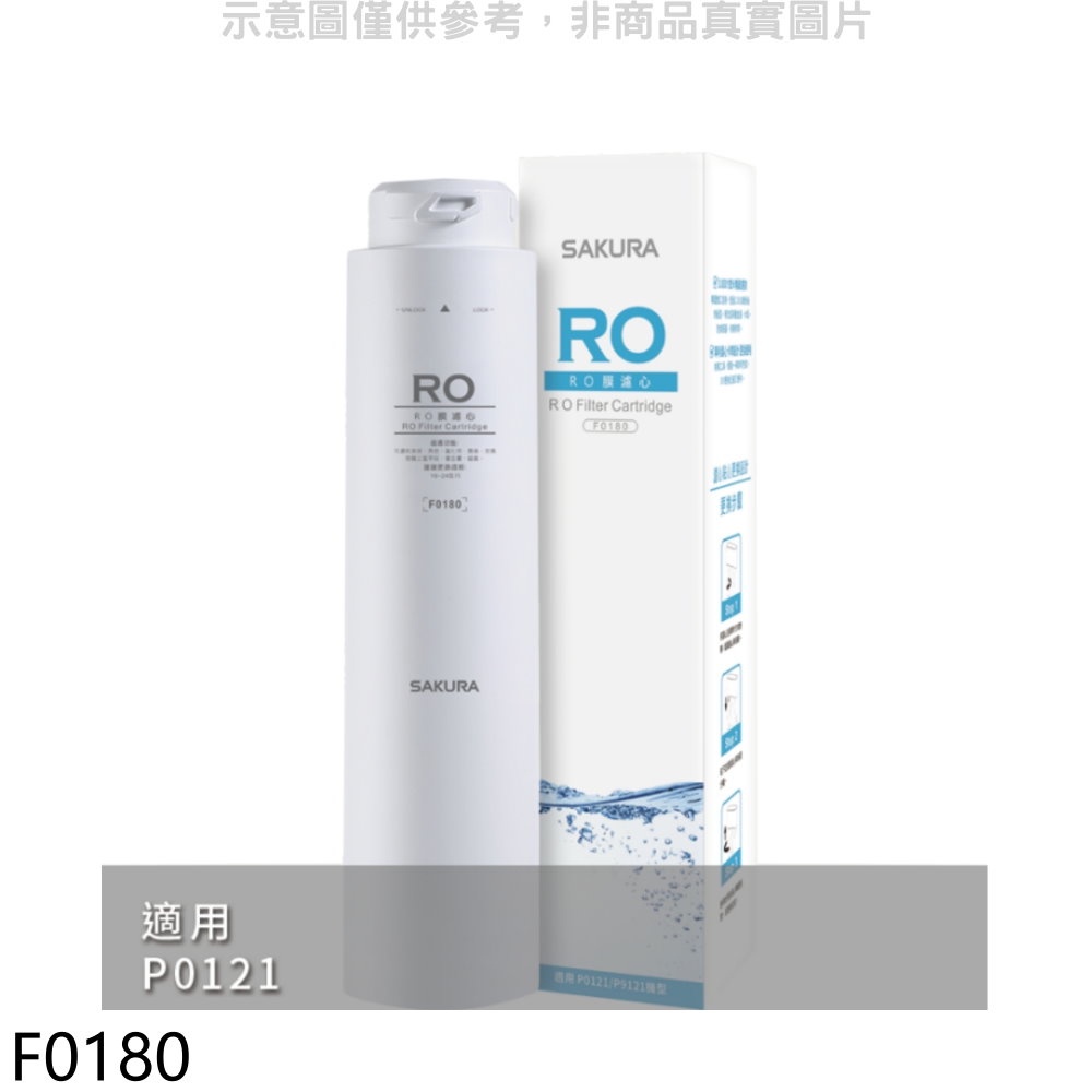 SAKURA 櫻花 RO膜第3道適用P0121濾心【F0180】
