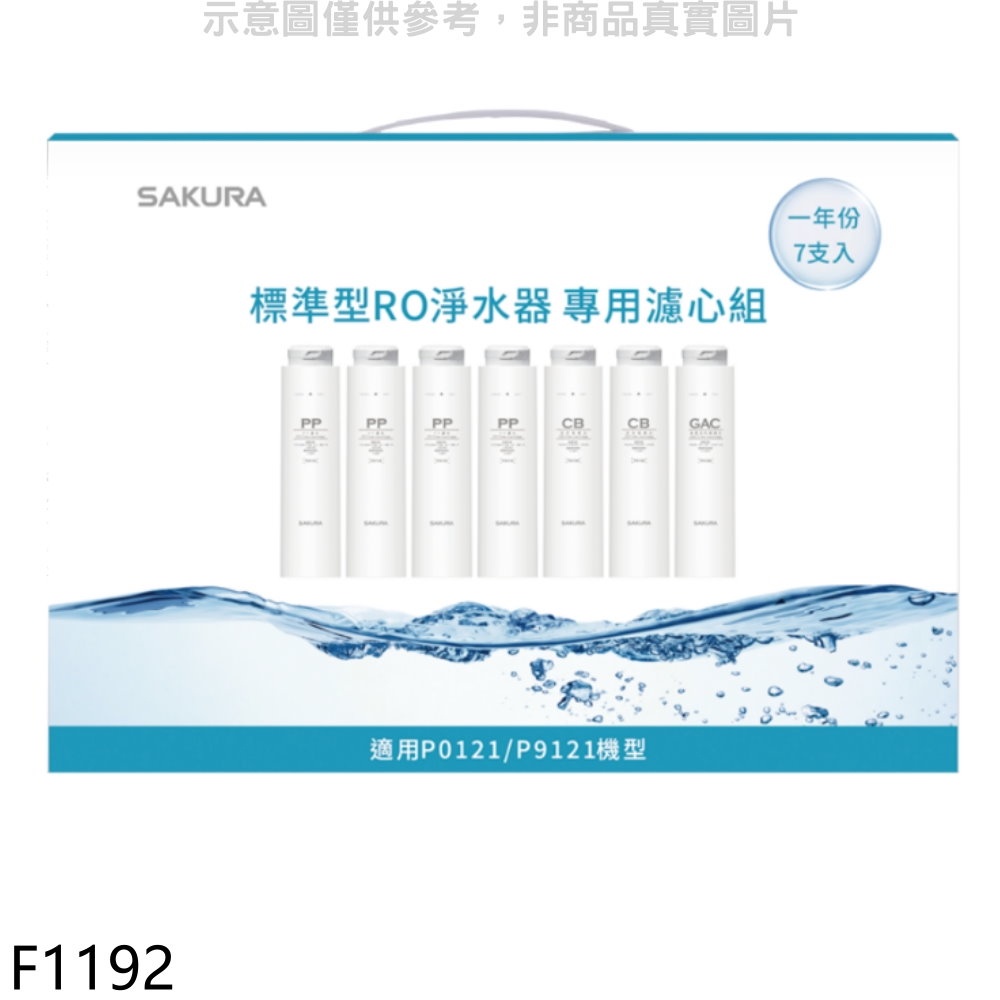 SAKURA 櫻花 一年份7入組FOR南部適用P0121濾心【F1192】