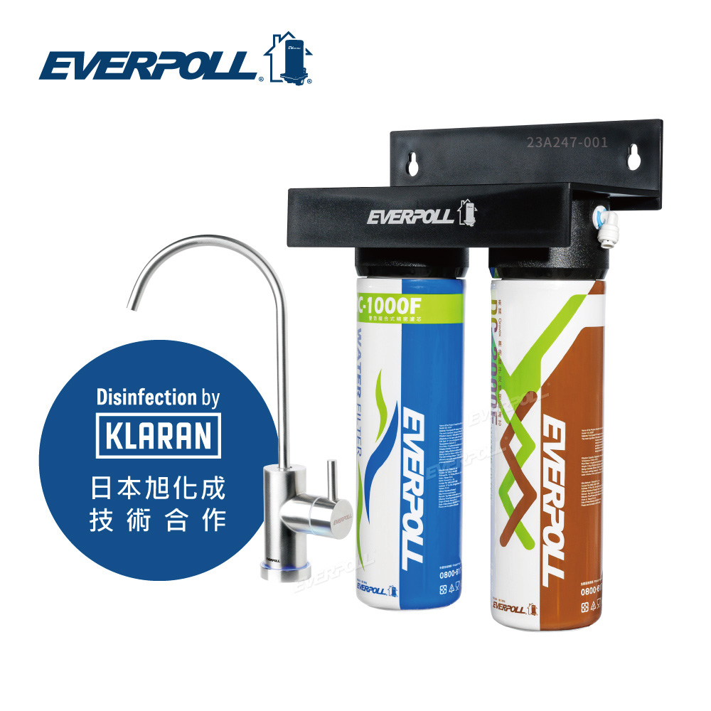 EVERPOLL 愛科濾淨 LED-UVC可拆式滅菌器+經典複合淨水器 (UVC-903+DCP-3000HA)