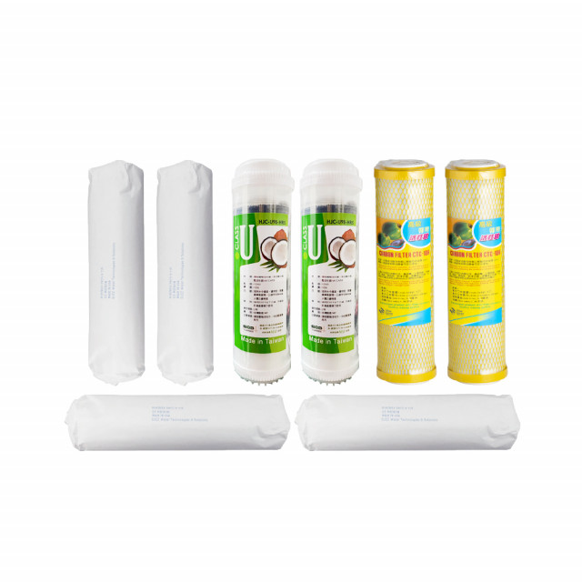 10吋 高級進口濾芯套組(8入)