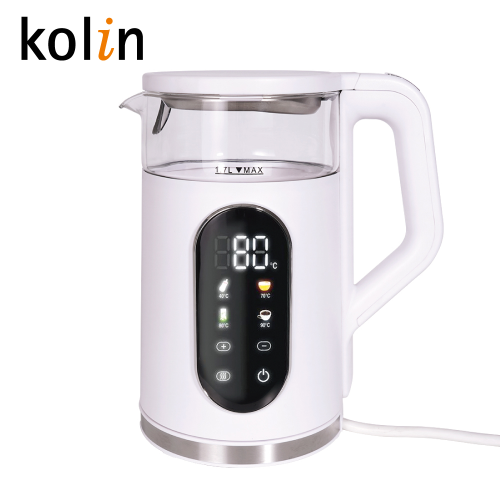 KOLIN 歌林 1.7L智能溫控玻璃快煮壺(KPK-LN217G)（其他規格）
