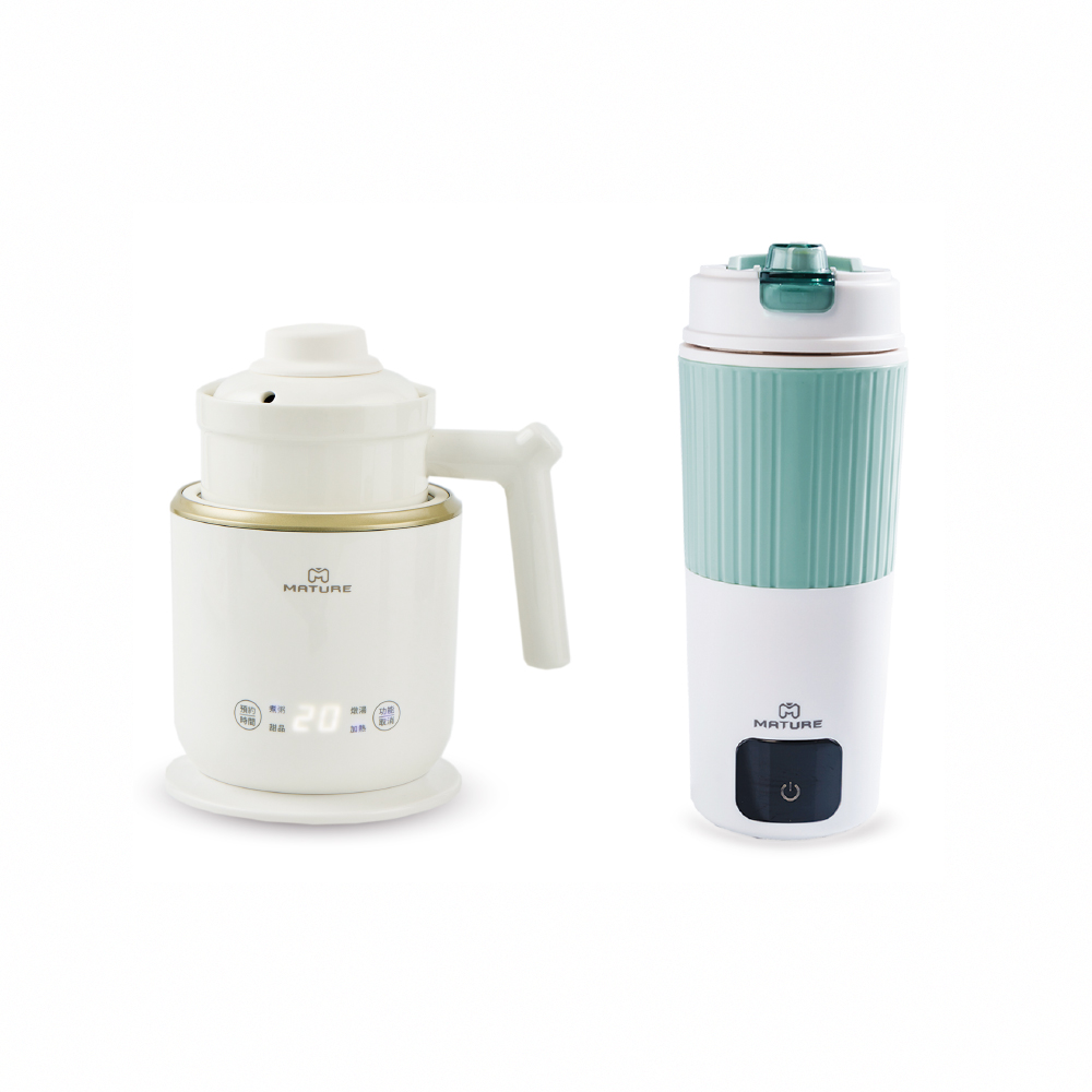 全球通用316不鏽鋼速熱電熱水杯650ml CY-1671+剛剛好陶瓷電煮鍋 CY-1626
