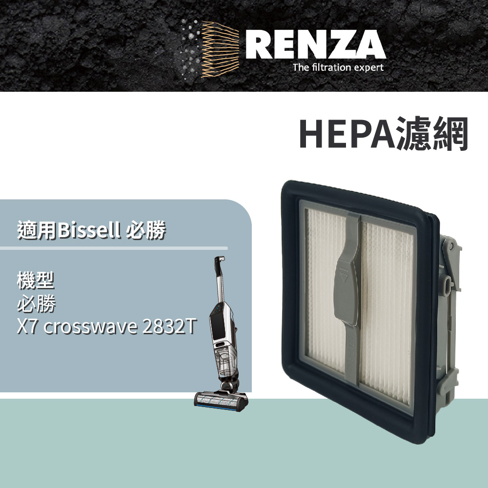 RENZA 適用 必勝 X7 crosswave 2832T HEPA濾網
