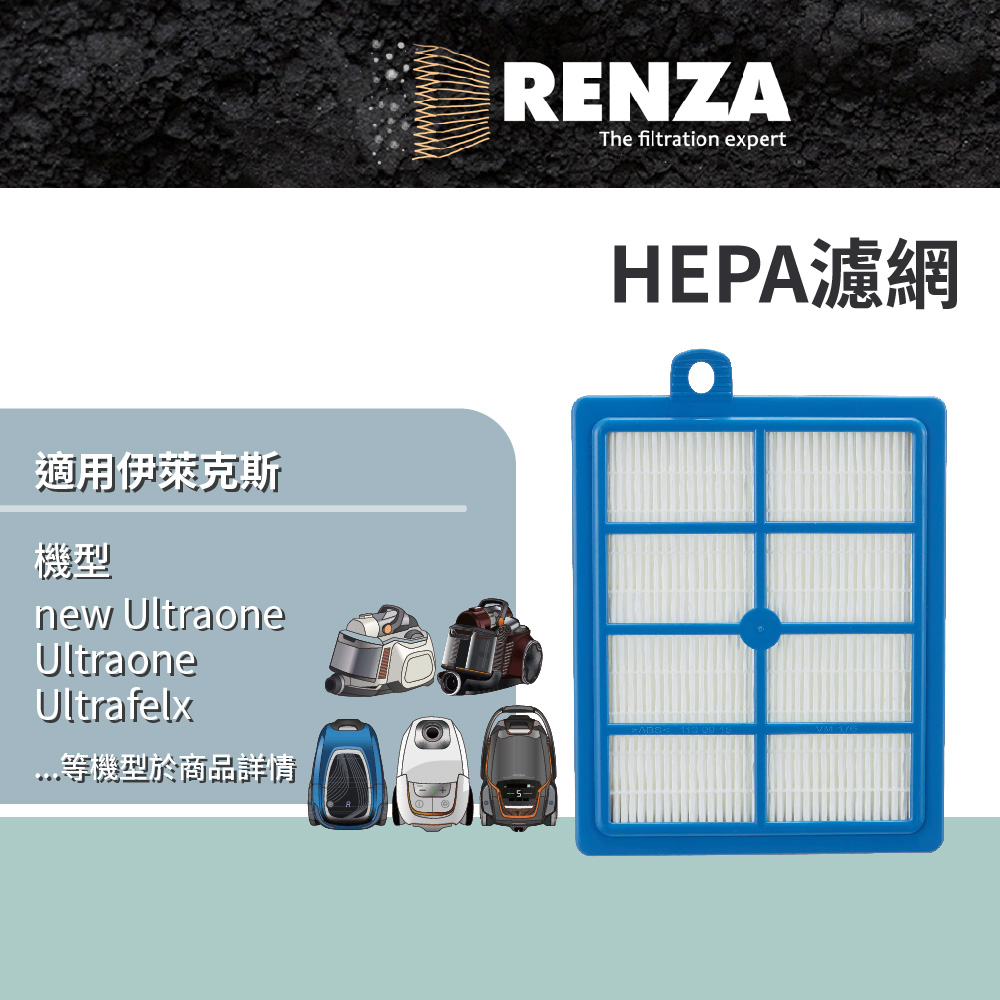 RENZA 適用 Electrolux 伊萊克斯 吸塵器 ZUS4065PET ZUF4204REM 4303 4302 4207 濾網 替代 EFH13W