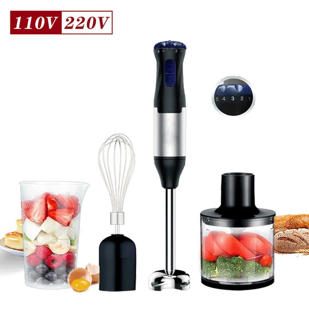 【Quality 聚家】家用料理器 攪拌器 手持打蛋器輔食器 碎棒絞肉機 攪拌器套裝(1000W大功率/五檔調速)