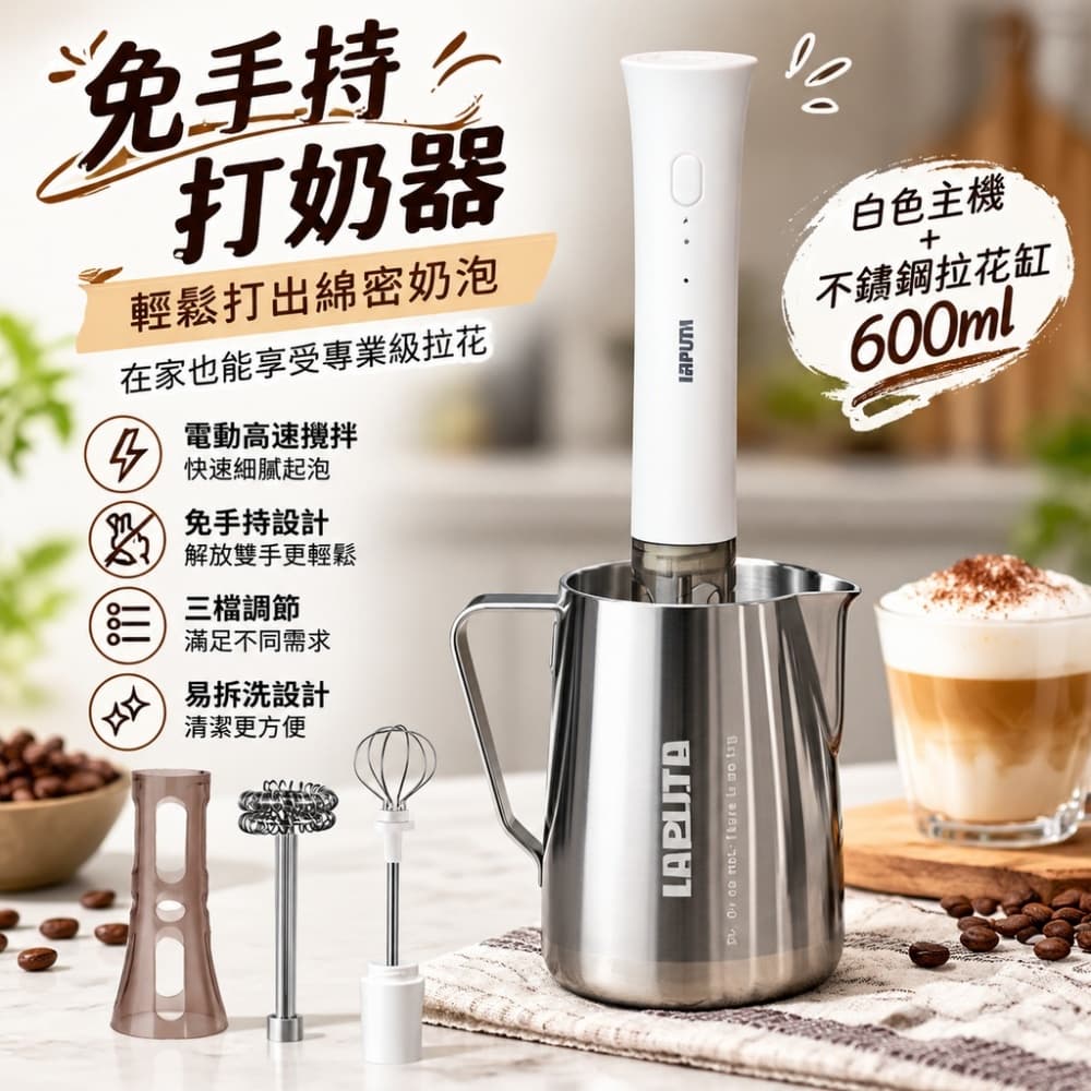 【森百諾】奶泡機 打泡機 起泡器 奶泡器 打泡器 發泡器 咖啡器 打奶機 奶泡棒 打奶器 攪拌器 發泡棒