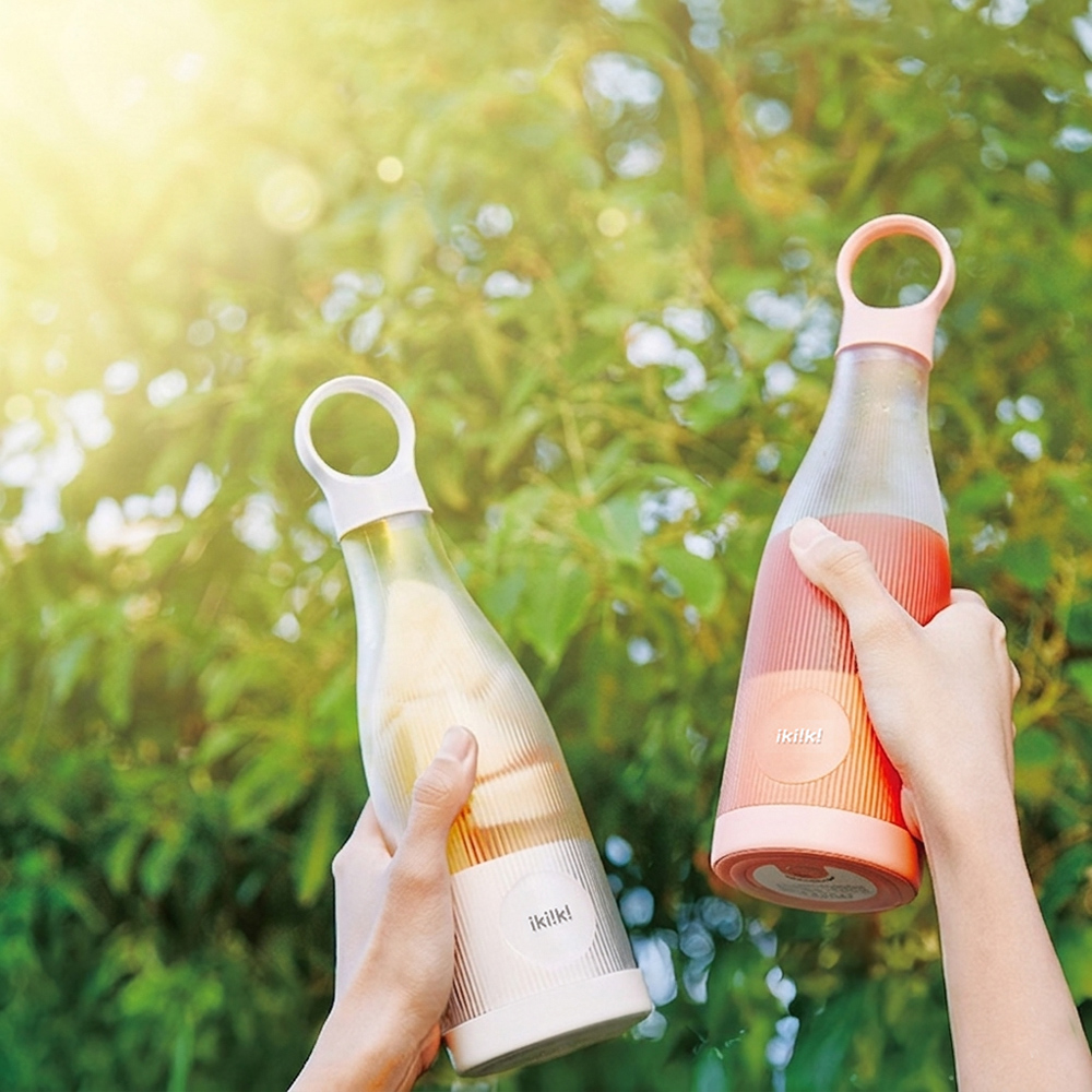 ikiiki 伊崎 USB隨行果汁機300ml-兩色可選 IK-JB6002