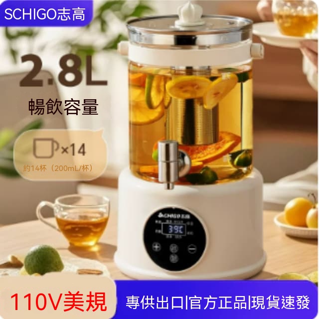 【伊達】電煮壺 110 伏特全玻璃養生壺 內附濾網多段控溫 臺灣規格小型煮茶容器