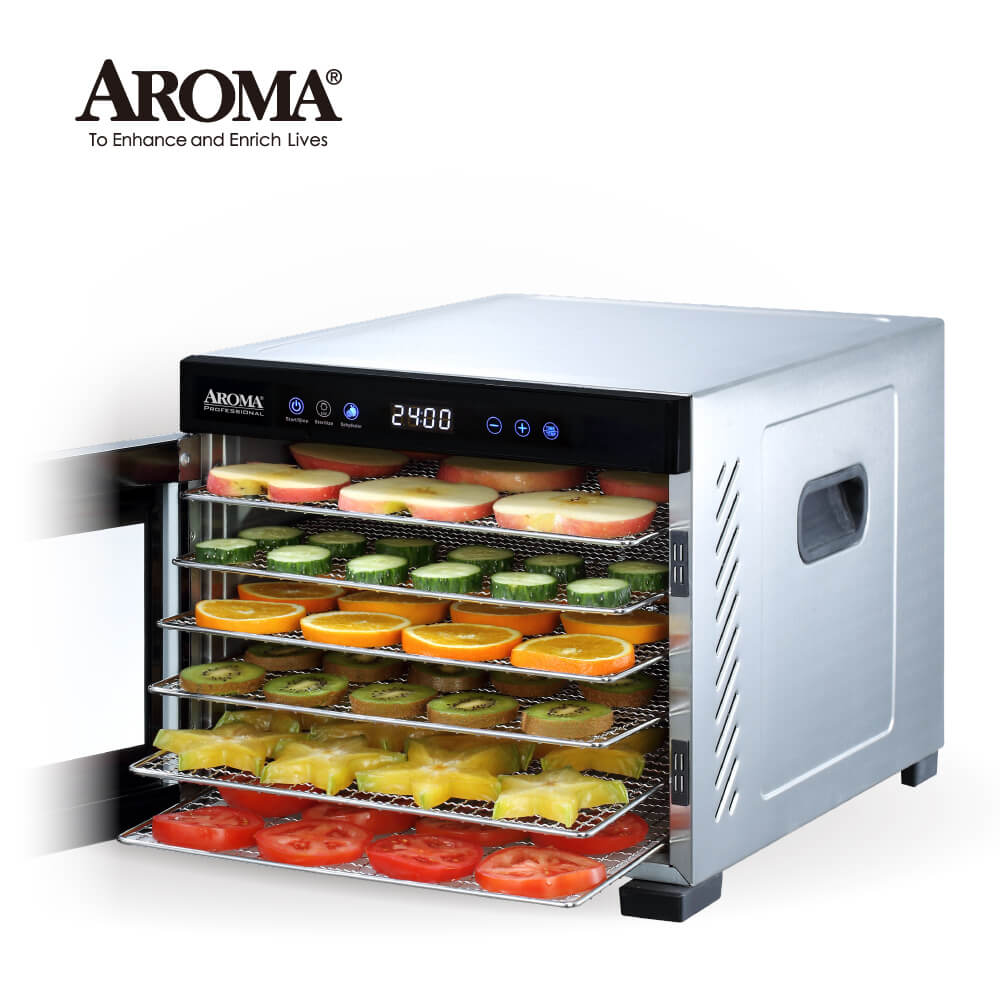 AROMA 美國  紫外線全金屬六層溫控乾果機 AFD-965SDU