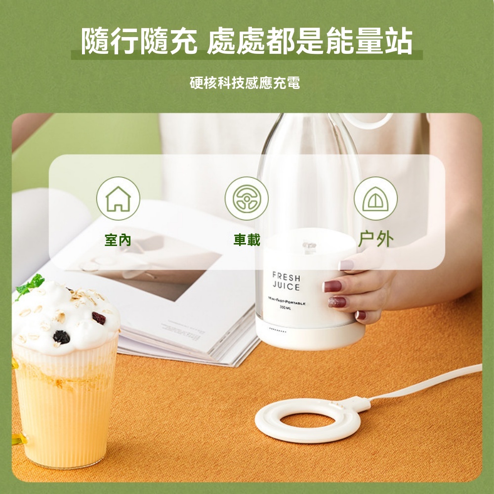 CICERO 小型果汁機 行動式榨汁杯 多功能家用榨汁機 電動榨汁機 無線果汁杯 迷你果汁機