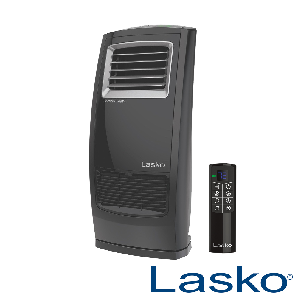 Lasko 【美國】黑麥克二代4D熱波循環暖氣流多功能陶瓷電暖器 CC23161TW