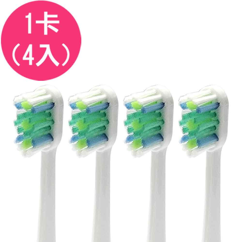 PHILIPS 飛利浦 【驚爆價】《4入》副廠小刷頭 電動牙刷頭 刷毛增量弧面BL551(相容 電動牙刷)