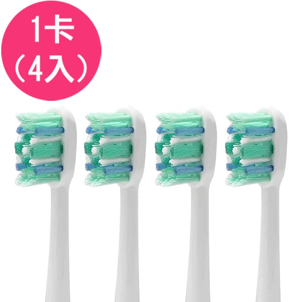 PHILIPS 飛利浦 【驚爆價】《4入》副廠小刷頭 電動牙刷頭 刷毛增量波浪BL553(相容 電動牙刷)