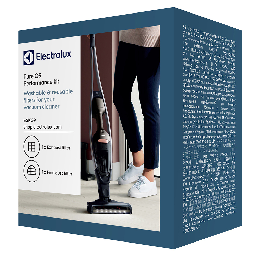 Electrolux 伊萊克斯 Pure Q9 強效靜頻吸塵器專用HEPA濾網組(ESKQ9)