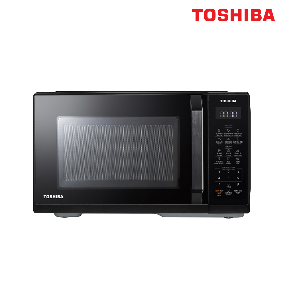 TOSHIBA 東芝 25L微電腦燒烤微波爐 MW3-EG25PT(BK)