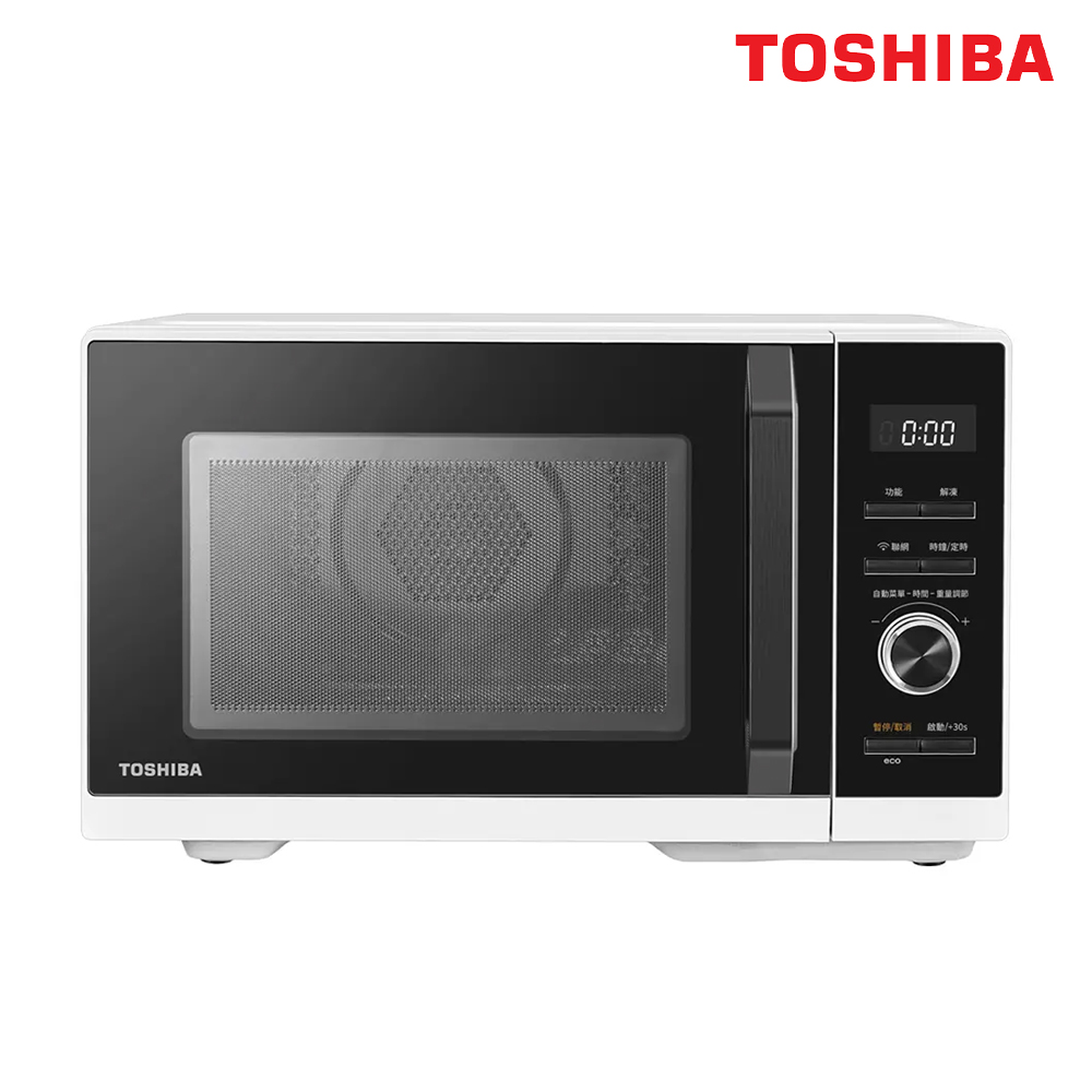 TOSHIBA 東芝 26L智慧IoT多功能氣炸烘烤微波爐 MW3-SAC26ST(WH)