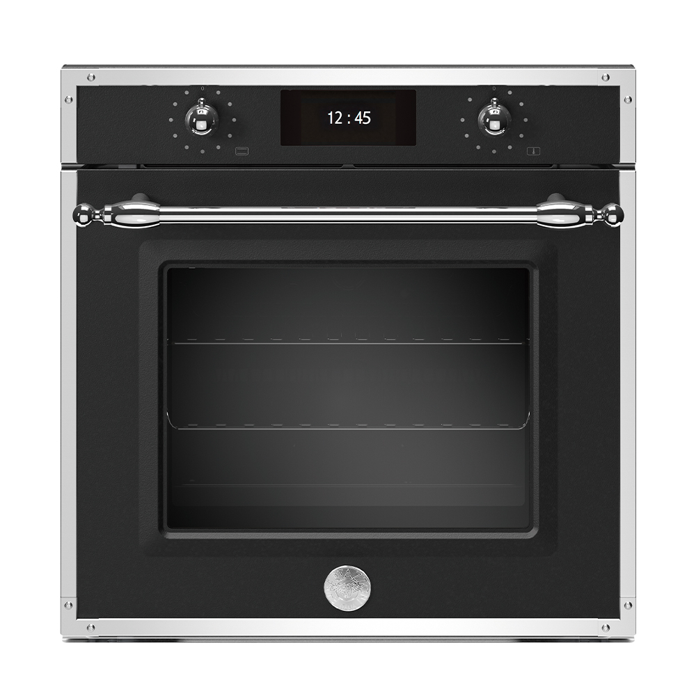 BERTAZZONI 博塔隆尼 義大利 傳承系列嵌入式蒸烤箱F6011HERVPTAC(220V/60Hz)(霧黑/不鏽鋼框)