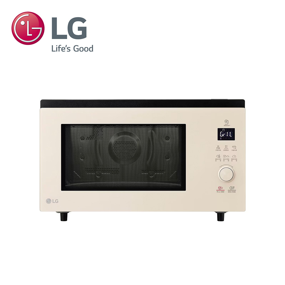 LG 樂金 39L智慧變頻蒸烘烤微波爐MJ3965BCP 霧米色