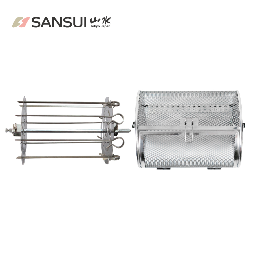 SANSUI 山水15L 氣炸烤箱專用配件兩件組SAF-588A 轉籠串燒架(SAF-588