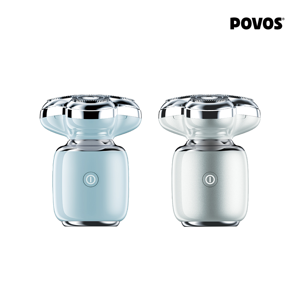 【Povos】小星鑽隨行迷你刮鬍刀 (體積小 重量輕 三刀頭 隨身攜帶)